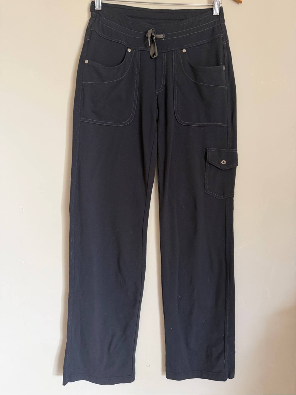 KUHL Mova Stretch Utility Cargo Pants Women’s 4 Regular Black Drawstring Hiking